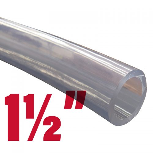 Clear Vinyl Tubing/Sight Gauge Hose with a width of 1.5"