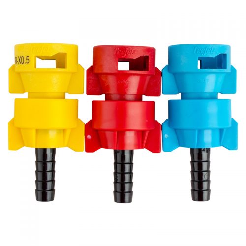 TeeJet Poly QJ-VR Variable Rate Nozzles - Yellow, Red, Blue Variations