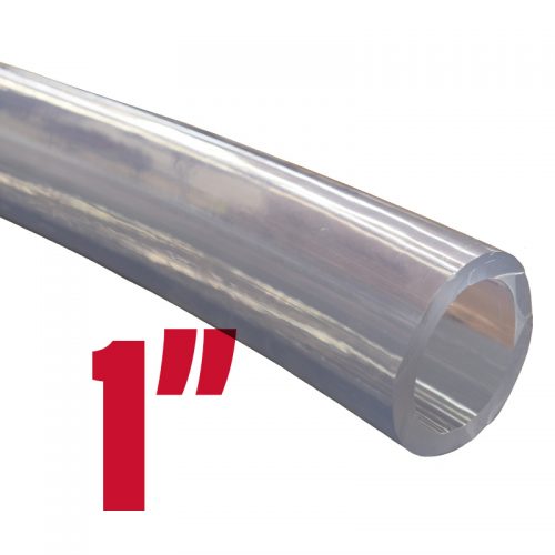 Clear Vinyl Tubing/Sight Gauge Hose with a width of 1"